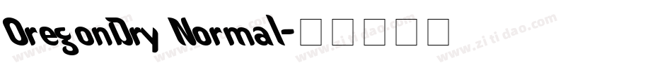 OregonDry Normal字体转换